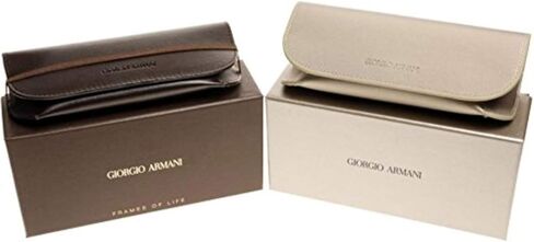 Giorgio Armani AR6055F - 302187 Sunglasses Gold/Black / Amber w/Grey Lens 54mm in Kuwait
