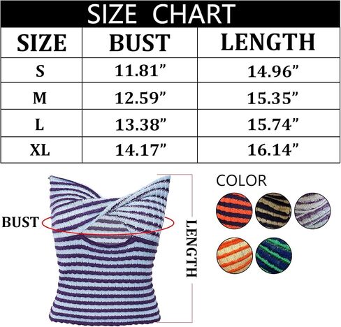 ACOSAP Women's Sexy Crop Top Sleeveless Striped Print Ribbed Knit Stretchy Strapless Tube Top in Saudi Arabia