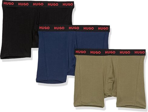 HUGO Men's 3 Pack Stretch Cotton Boxer Briefs in Saudi Arabia