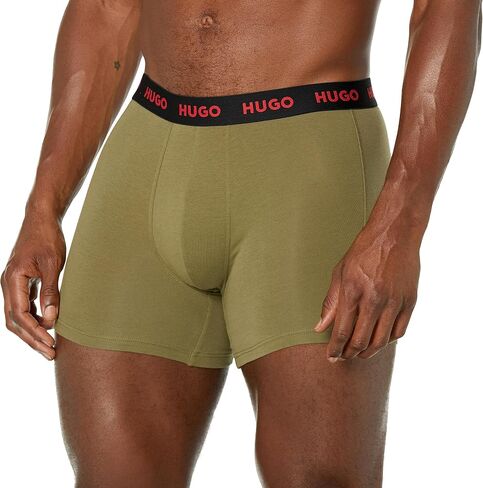 HUGO Men's 3 Pack Stretch Cotton Boxer Briefs in Saudi Arabia