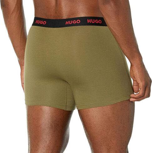 HUGO Men's 3 Pack Stretch Cotton Boxer Briefs in Saudi Arabia