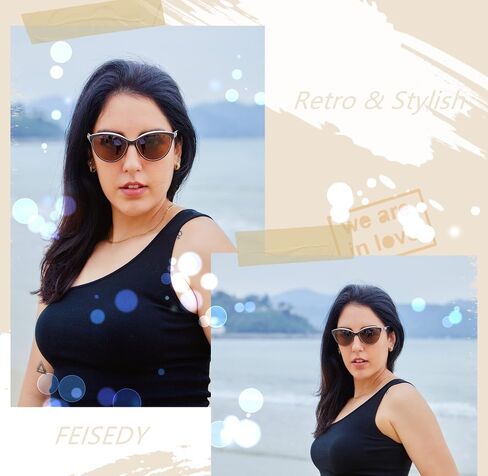 FEISEDY Classic Cateye Polarized Sunglasses for Women 100% UV Protection B2512 in Saudi Arabia