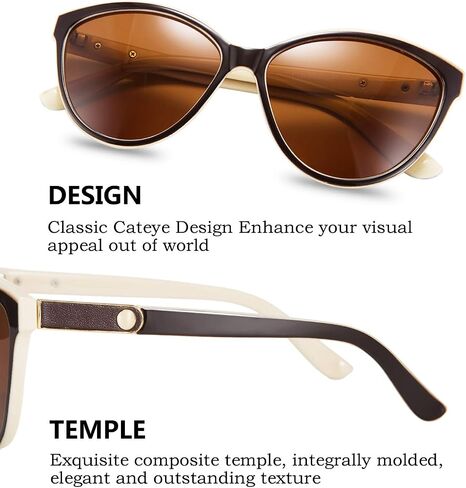 FEISEDY Classic Cateye Polarized Sunglasses for Women 100% UV Protection B2512 in Saudi Arabia