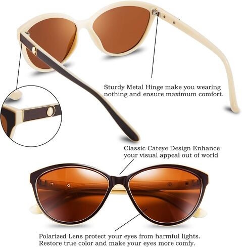 FEISEDY Classic Cateye Polarized Sunglasses for Women 100% UV Protection B2512 in Saudi Arabia