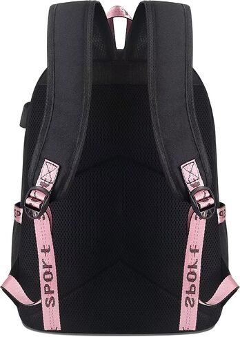 IHGKX Cartoon Backpack with USB Charging Port and Headphone Port Anime Lightweight Laptop Bag in Saudi Arabia