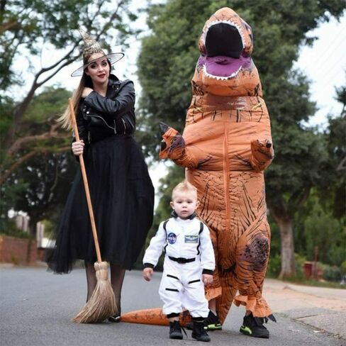 زي ديناصور من RHYTHMARTS، أزياء تريكس القابلة للنفخ، أزياء الهالوين للبالغين in Kuwait