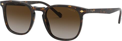 Vogue Eyewear Man Sunglasses Dark Havana Frame, Brown Gradient Lenses, 49MM in Saudi Arabia