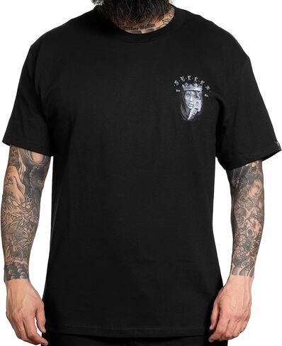 تي شيرت Sullen الرجالي Queen of Diamond Tattoo Skull Lifestyle Graphic Standard مناسب بأكمام قصيرة تي شيرت للرجال in Kuwait