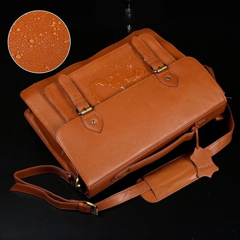 TAURISH Handmade Unisex Executive 100% Genuine Leather Business Travel Bag in Kuwait