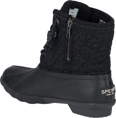 Sperry Women's Saltwater Emboss Wool Boots, Black/Grey 7.5 M US in Saudi Arabia