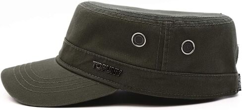 Topuny Yzzjl Cotton Washing Military Style Cap Army Hat for Unisex Adult Women Men (Green), Army-hat Green, 7-7 1/2 in Saudi Arabia