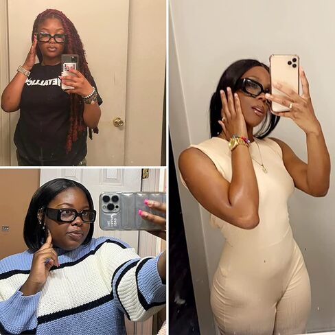 YAMEIZE العصرية الصغيرة مستطيل النظارات الشمسية النساء الرجال خمر إطار سميك نظارات مربعة صغيرة UV400 القيادة ظلال نظارات in Kuwait