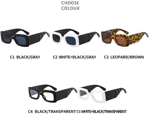 YAMEIZE العصرية الصغيرة مستطيل النظارات الشمسية النساء الرجال خمر إطار سميك نظارات مربعة صغيرة UV400 القيادة ظلال نظارات in Kuwait