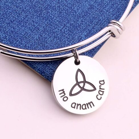 Mo ANAM Cara Necklace Iris Celtic Soul Mate Necklace BFF Gift for Her in Saudi Arabia