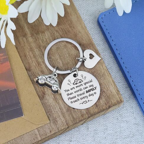 OALCQ Drive Safe Keychain for Boyfriend Gifts for Dad Husband Boyfriend Bus Driver Appreciation Gifts Truck Driver Gifts for Men Birthday Gifts Thanksgiving Day Gifts Christmas Gifts New Years Gifts in Kuwait