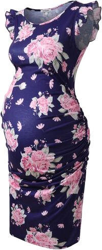 فستان حمل من جينكانا بأكمام طائرة لحفلات استقبال المولود الجديد أو الحياة اليومية in Kuwait