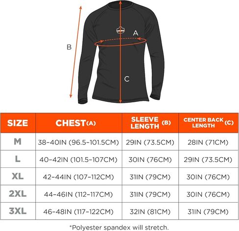 Ergodyne N-Ferno 6435 Thermal Long Sleeve Shirt, Black, Medium in Saudi Arabia