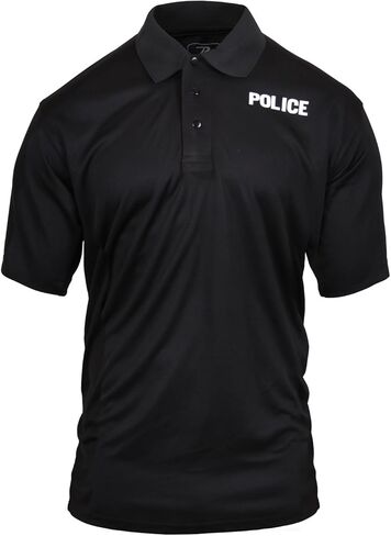 Rothco Moisture Wicking Public Safety Polo Shirt, Emblem : Police, Medium in Saudi Arabia