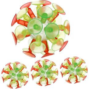 Vaguelly 4pcs Suction Cup Balls Funny Suction Ball Outdoor Toys Outdoor Toys for Suction Toy Light up Suction Cup