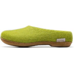 Felty Felted Wool Slippers and House Shoes for Women & Men, Handmade 100% Natural New Zealand Merino Wool Felt, Suede Velour Sole, Fashion Wool Clogs, Unisex Home Mules