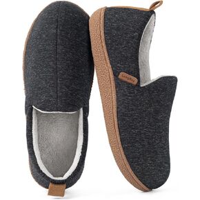 LongBay Women's Memory Foam House Shoes Cozy Brushed Jersey Slippers for Indoor Outdoor