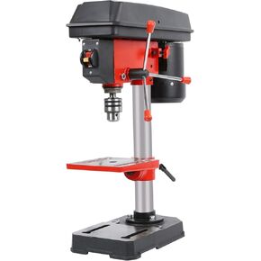 8 in Benchtop Drill Press, 5-Speed Bench Drill Press with Beveling Worktable, 3-Amp 120V Tabletop Drilling Machine for Wood/Plastic/Metal, 2-inch Spindle Travel, 8-inch Swing Distance