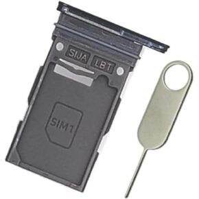 Replacement SIM Card Tray for Samsung Galaxy S23 Ultra SM-S918U S918U1 - Single Sim USA Version (Phantom Black)