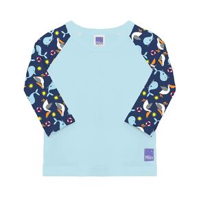 Bambino Mio Swim Rashguard, nautical, Medium (6-12 Months)