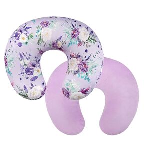 Nursing Pillow Cover 1 Pack, Removable Nursing Pillow Cover for Breastfeeding Pillows, Super Soft Comfortable Slipcover for Boy and Girls, Purple Floral in Saudi Arabia