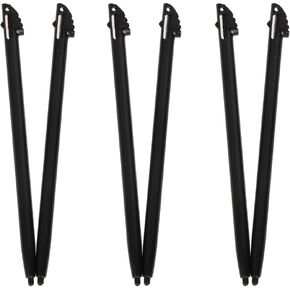 6PCS Touch Screen Stylus Pen for 3DS XL 3DS LL Black Plastic Gaming Touching Pencil Accessories