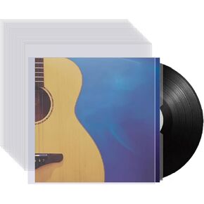 Record Sleeves for Vinyl Record, Vinyl Protective Sleeves Clear Vinyl Record Sleeves 12.8"×12.8" Vinyl Inner Sleeves 4.7Mil 12" Lp Album Covers for Vinyl Record Albums Storage Protection - 20PCS