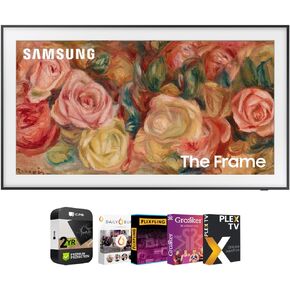 SAMSUNG QN50LS03DA 50 inch The Frame QLED 4K Smart TV (2024 Model) Bundle with 2 YR CPS Enhanced Protection Pack and Premiere Movie Streaming Package