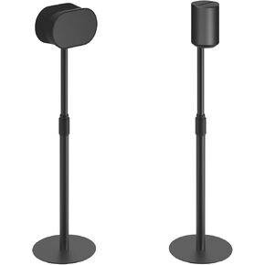 Speaker Stands for SONOS Era-100 and Era-300 - Height Adjustable Speaker Stand up to 42.6'', Concealed Cable Management, Max Load 11 lbs, 1 Pair (2 Pack), Black