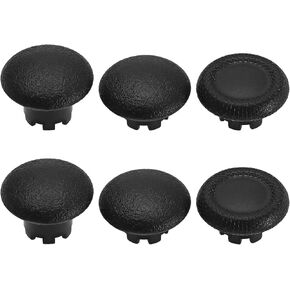 eMagTech 6Pcs Thumbsticks Caps Compatible with PS5 Edge Controller 6 in 1 Interchangeable Analog Stick Joystick Caps Thumb Stick Grips Accessories Black