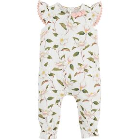 Mud Pie Baby Girl Magnolia Printed Longall; 9-12 Months