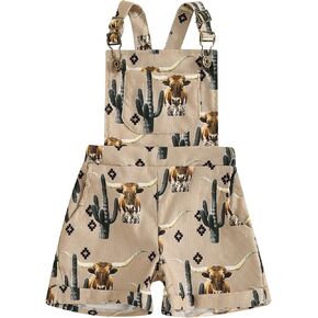 ملابس قصيرة للأطفال البنات الصغار على شكل صبار الحصان الغربي، بذلة بدون أكمام بحمالات، ملابس صيفية in Kuwait