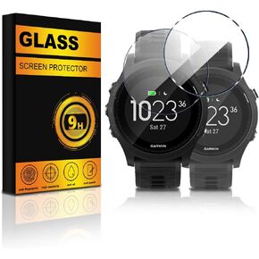 2 PACK for Garmin Forerunner 935 Screen Protector Anti-Scratch Bubble Free Tempered Glass Smartwatch Accessories