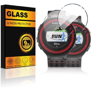 2 PACK for Garmin Forerunner 235/230 / 225/220 / 630/620 Screen Protector Tempered Glass Anti-Scratch Bubble Free Smartwatch Accessories