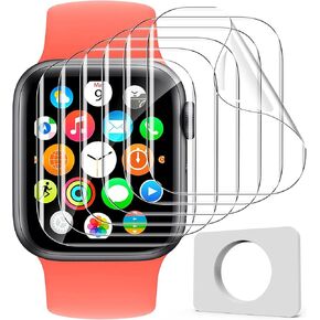 Uyiton 6Pack for Apple Watch Series 10 Screen Protector 46mm, Military-Grade Replacement EPU Film [Not Glass] iWatch Protector Anti Scratch Fingerprint Non-Bubble High Touch Screen Protection Clear