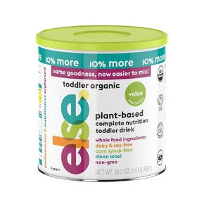 ELSE Organic Value Toddler Formula 12-36m, Plant Based, Dairy Alternative,Complete Nutrition, made from Whole Foods ingredients, 24.3 Oz, 1 Pack