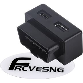 Car OBD Power Adapter, PD 30W OBD Male to Type-C USB Female Charger DC12‑24V OBD Car Charger for Mobile Phones, Dash Camera GPS, Tablets, Radar Detector, DVR