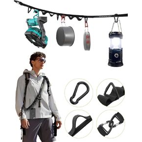 Hanging Strap for Camping Essentials,Hanging Rope for Camping Lantern/Fan,Adjustable Crossbody Cell Phone Lanyard,Hanging Lanyard for Tent/Cycling/Hiking/Fishing/Outdoor Activities,5.5ft,Holds 66LBS