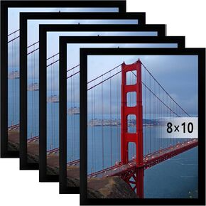 إطار صورة للتعليق على الحائط مقاس 11 × 14 من BESCRCL، أسود، 5 عبوات