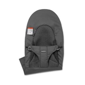 BabyBjörn Fabric Seat for Bouncer, Woven/Jersey, Tri-Fabric, Dark Gray