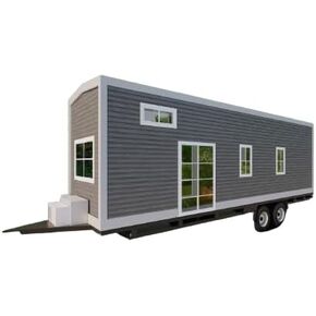 Mobile Tiny Home on Wheels with Loft Mezzanine 36’x 8’ | 288 Sq Ft | Fully Equipped Kitchen, Washroom, and Sleeping Areas | Building Plans