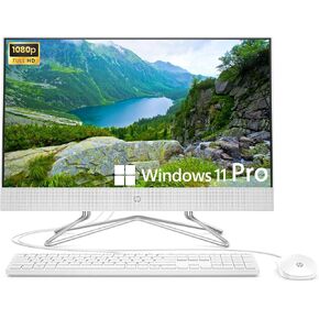 HP Newest All-in-One Desktop Computer, 21.5" FHD Display, Intel Celeron J4025 Processor, 16GB RAM, 512GB SSD, Webcam, HDMI, RJ-45, Wired Keyboard&Mouse, Wi-Fi, Windows 11 Pro