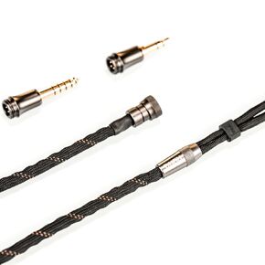 HiFiGo DUNU Lyre Mini Earphone Cable, 240-Strand High-Purity OCC IEM Cable Interchangeable Q-Lock Mini Plug System with 3.5mm and 4.4mm Plugs (0.78mm 2Pin)