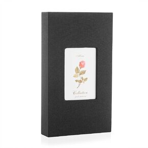 Photo Album 4x6 with 300 Pockets, Slip-in Picture Albums, Linen Cover Memory Book with Front Window, Vertical Photo Book for Wedding, Family, Anniversary, Baby, Vacation(Black)