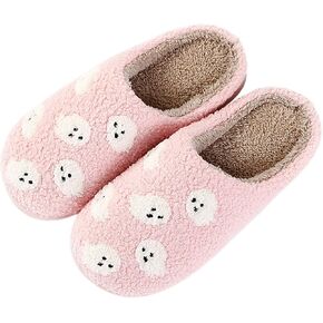 Halloween Pumpkin Slippers for Womens Mens Plush Warm Spooky Lantern Pumpkin Slippers House Shoes