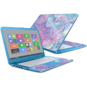 MightySkins Glossy Glitter Skin for HP Stream 14" (2016) - Dreamy Reef | Protective, Durable High-Gloss Glitter Finish | Easy to Apply, Remove, and Change Styles | Made in The USA